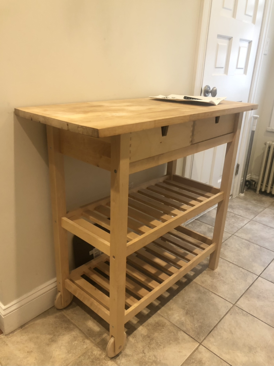 Ikea FÖRHÖJA Kitchen cart