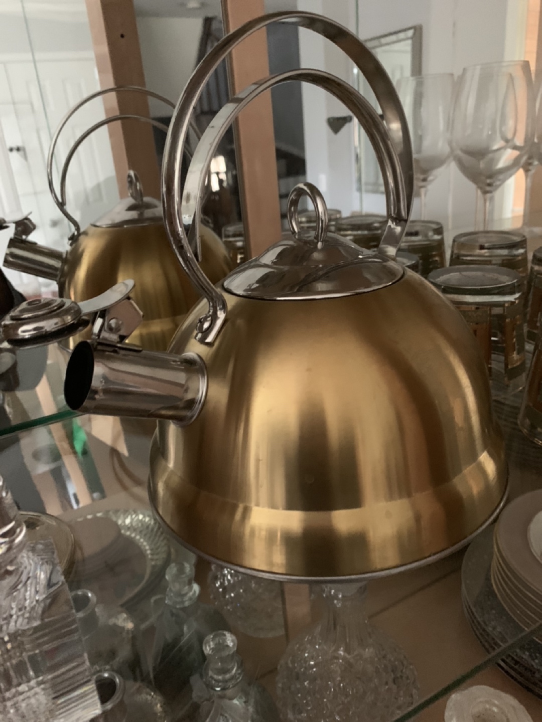 Brand New Gold Metallic Homesense Kettle