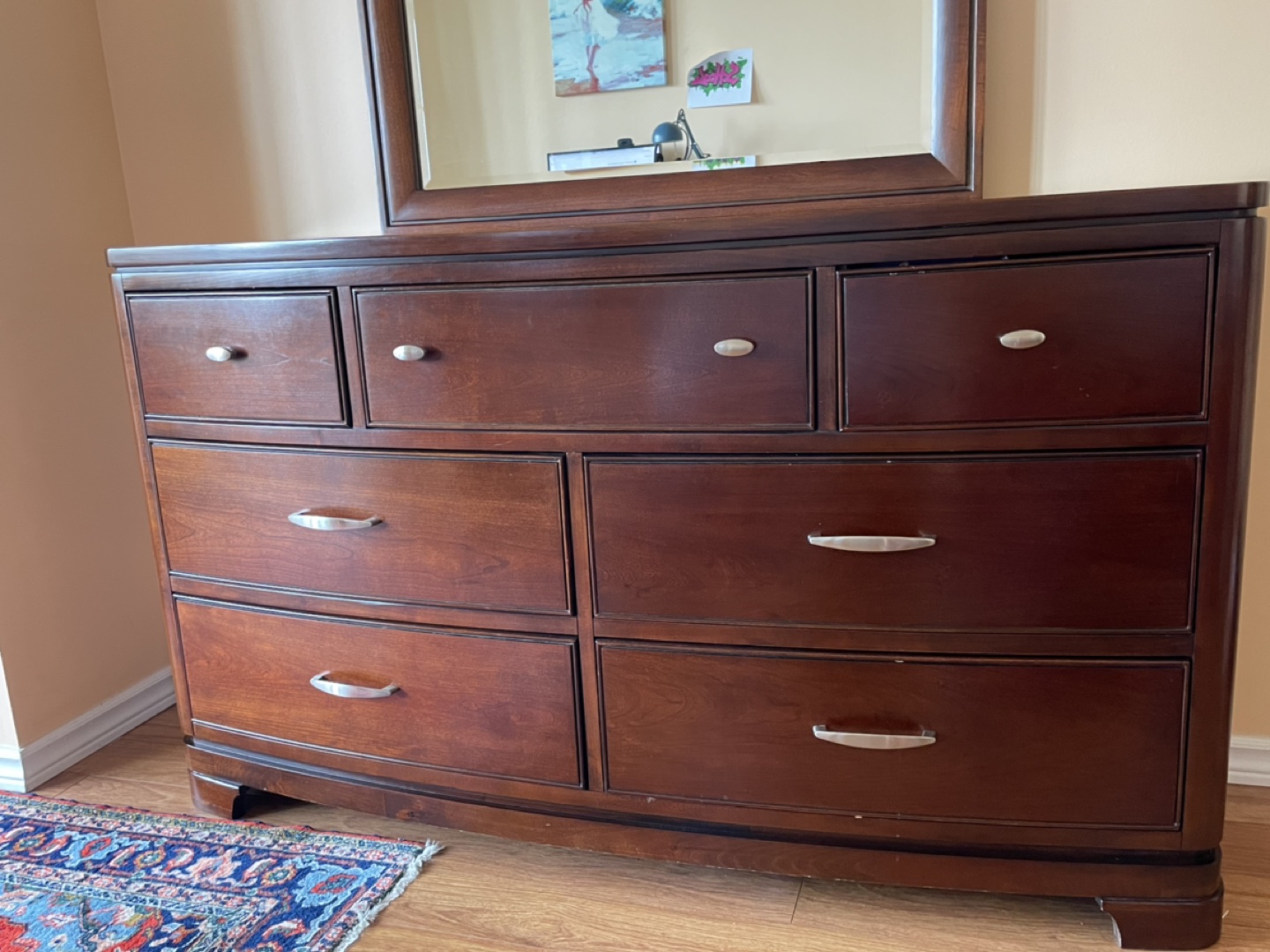 Dresser with mirror 