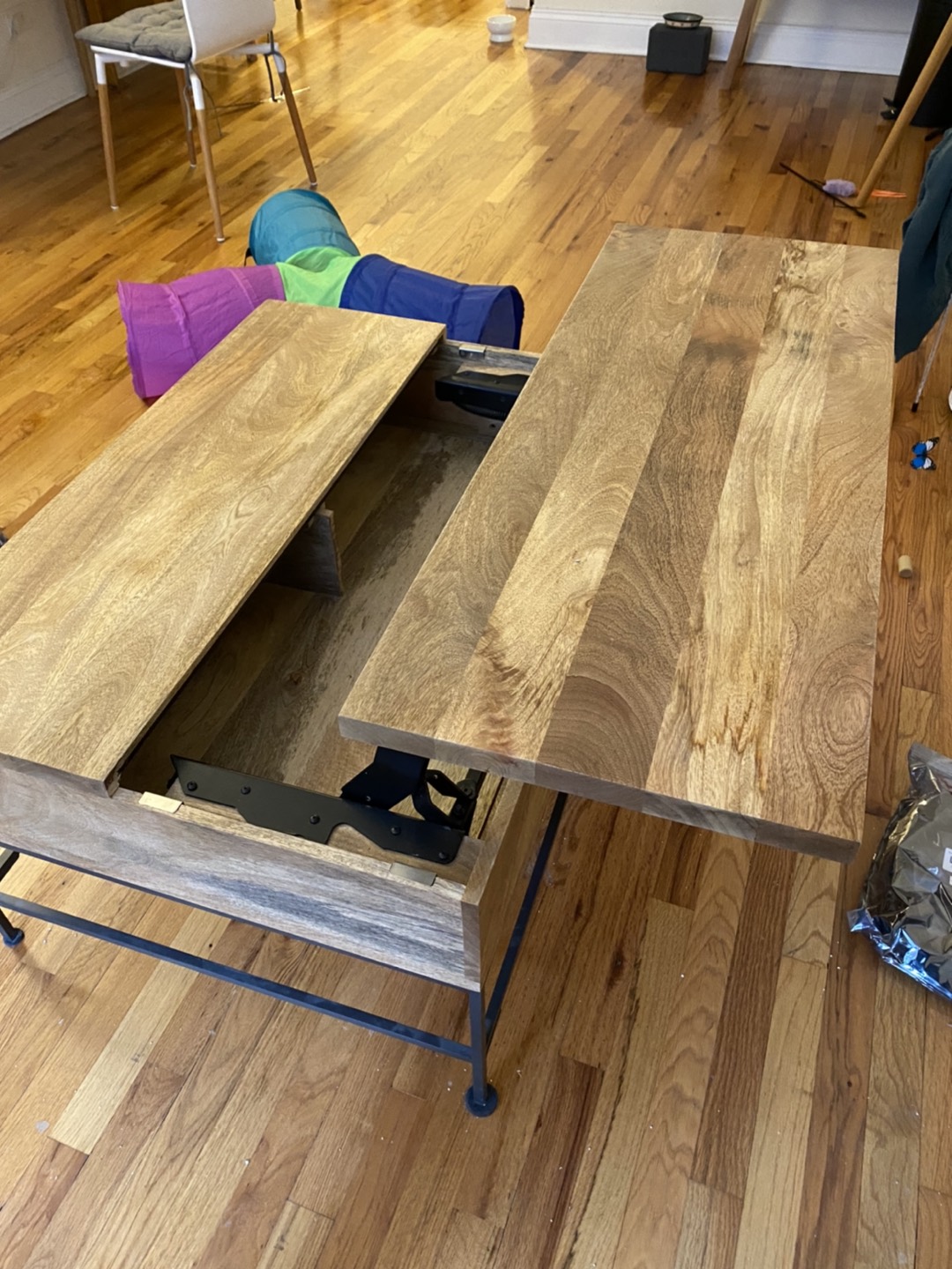 West elm storage pop up coffee table  - photo 2