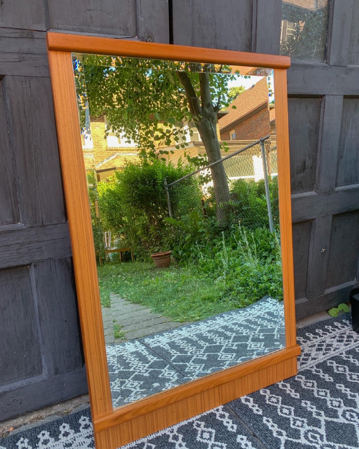 MCM Teak Mirror 