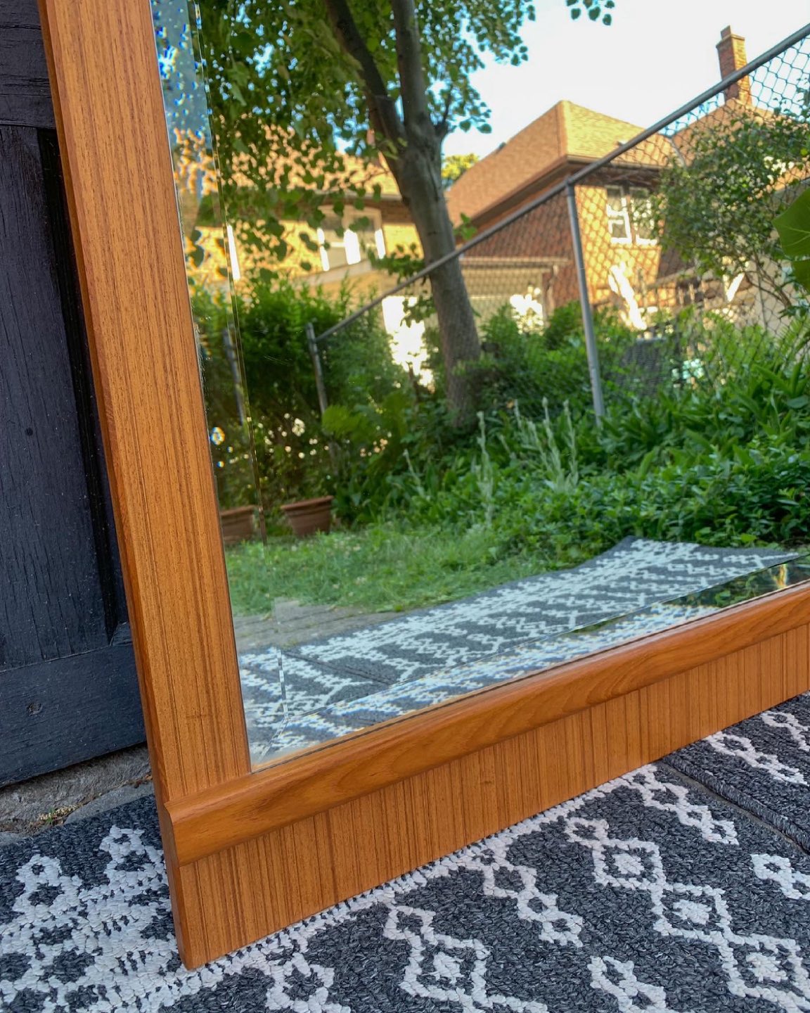 MCM Teak Mirror  - photo 3
