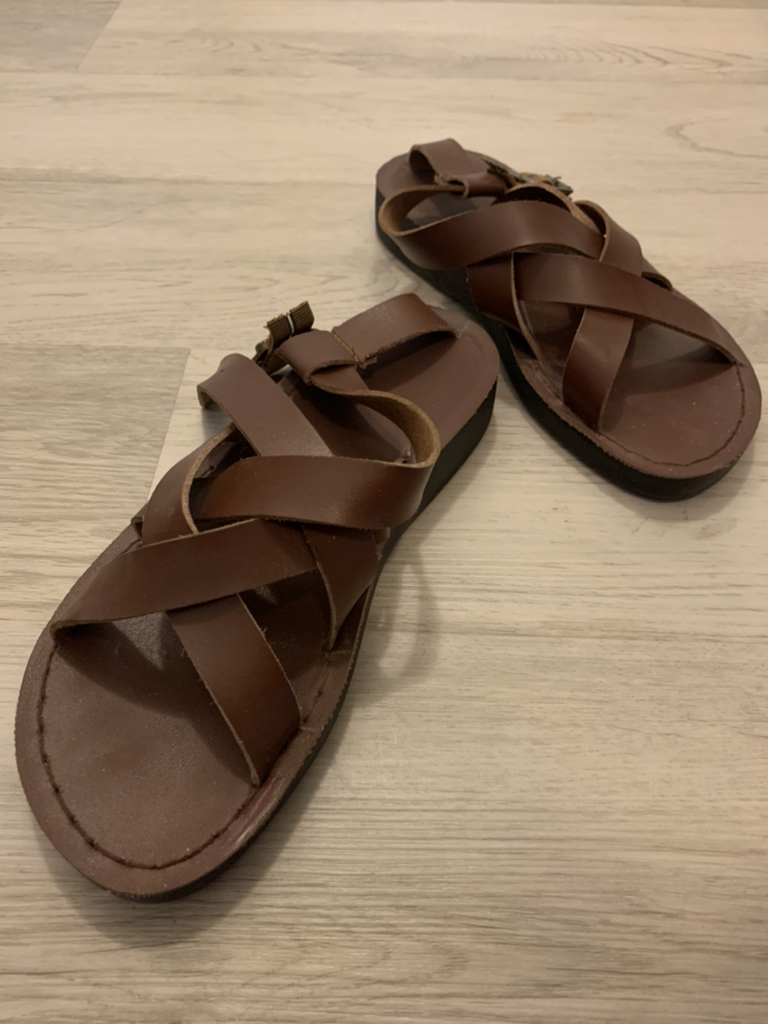 Strap sandals (brown) - photo 2