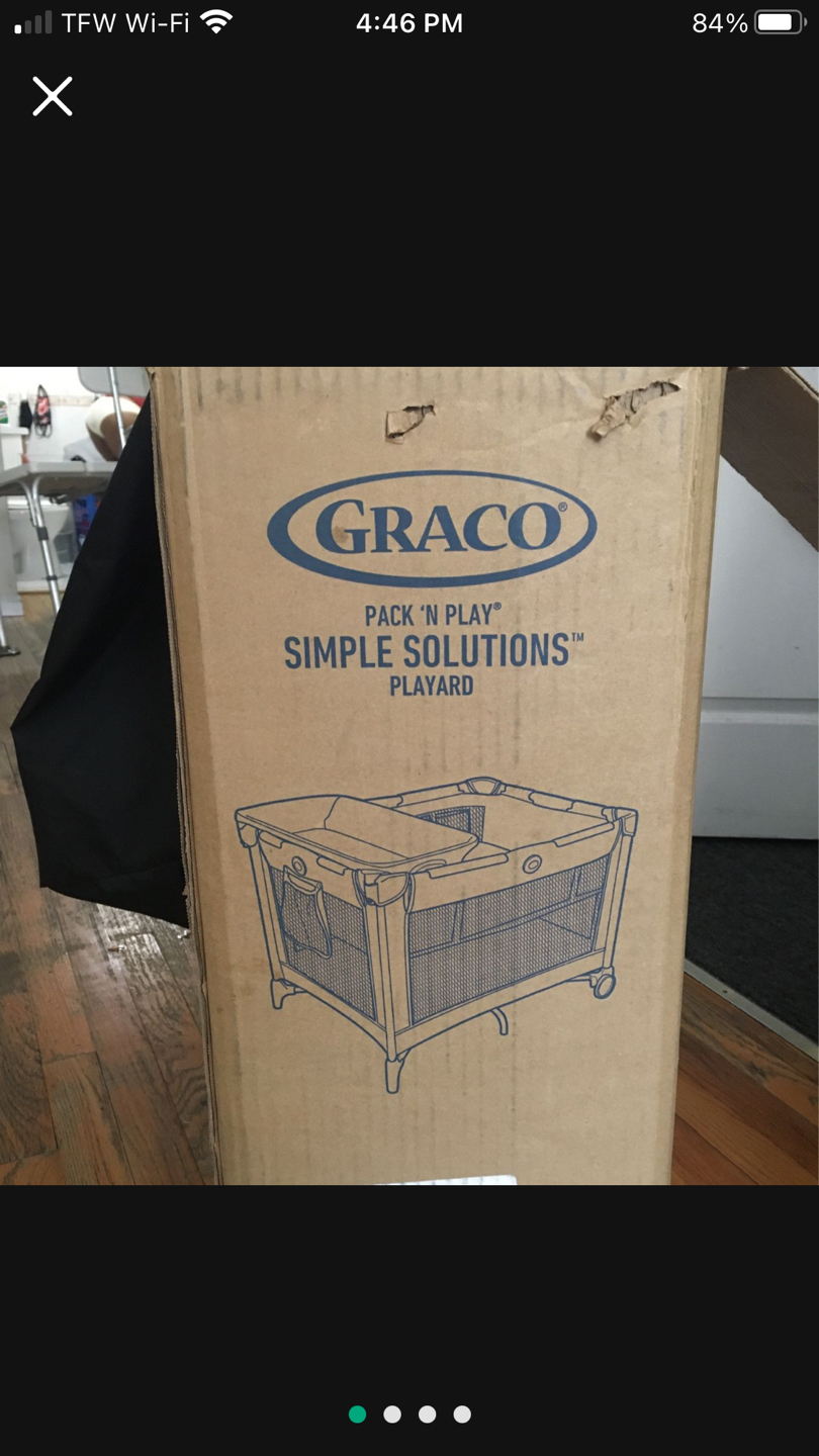Graco pack n play & fisher price infant rocker chair 