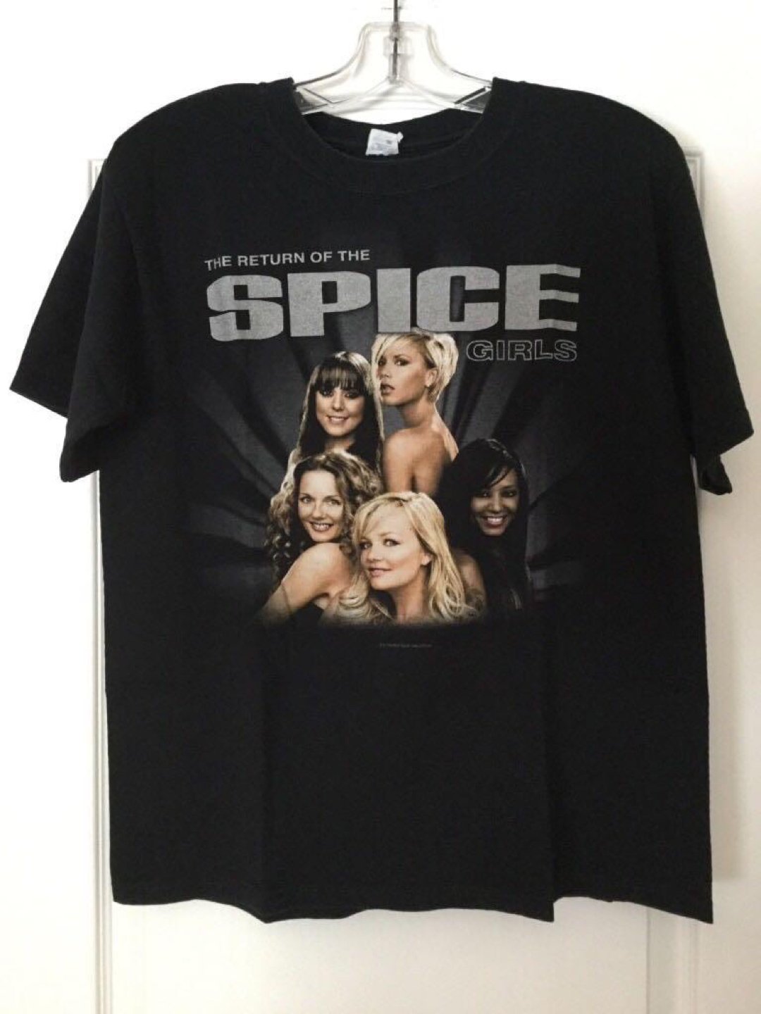 Spice girls Black crew-neck t-shirt. Size Medium.EUC.