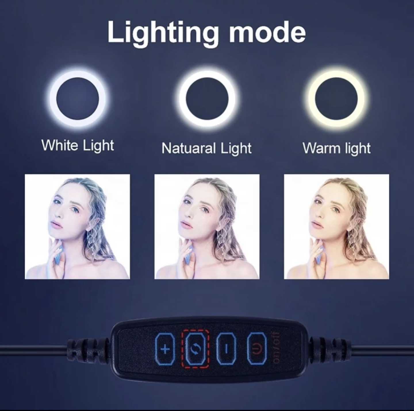 7ft Tripod Set, 12” Ring Light, Phone Mount, Bluetooth Clicker - photo 3