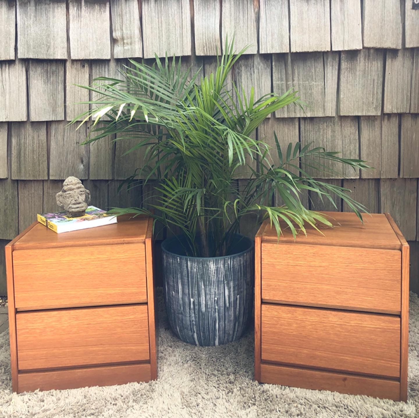 Teak Mid century modern nightstands  thumbnail