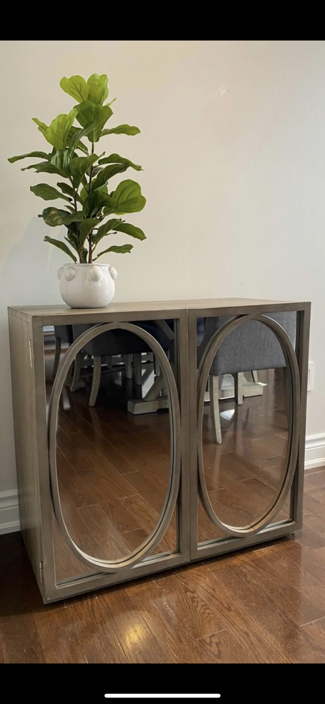 mirrored cabinet 