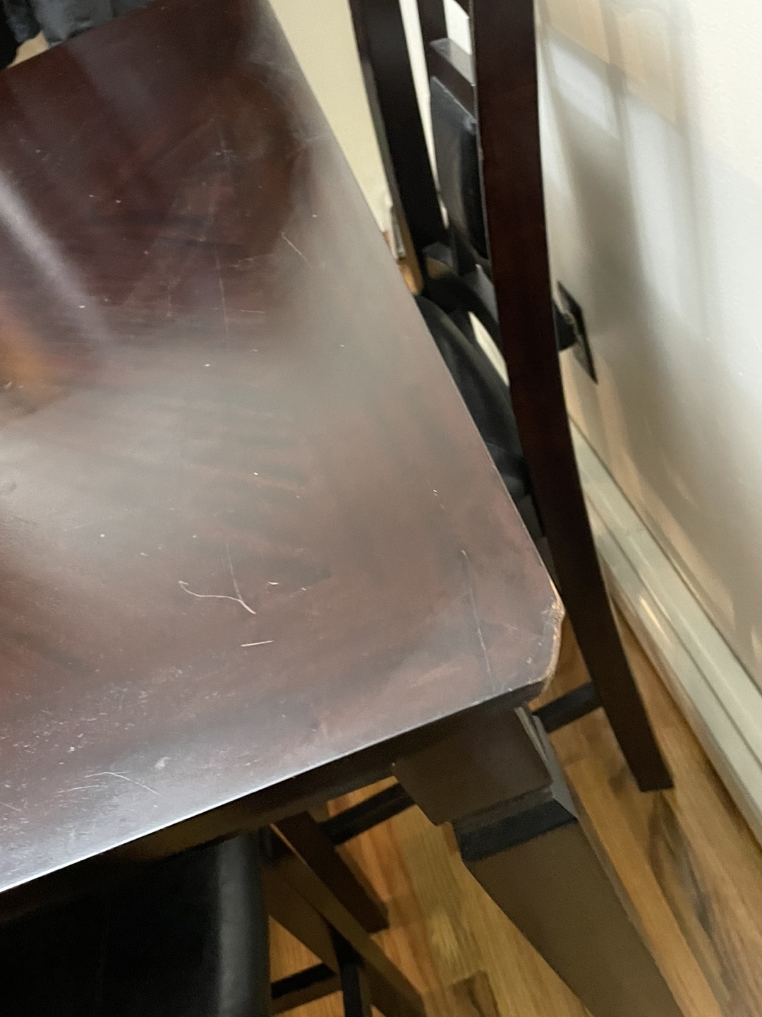 Table - sturdy brown high top table - photo 4