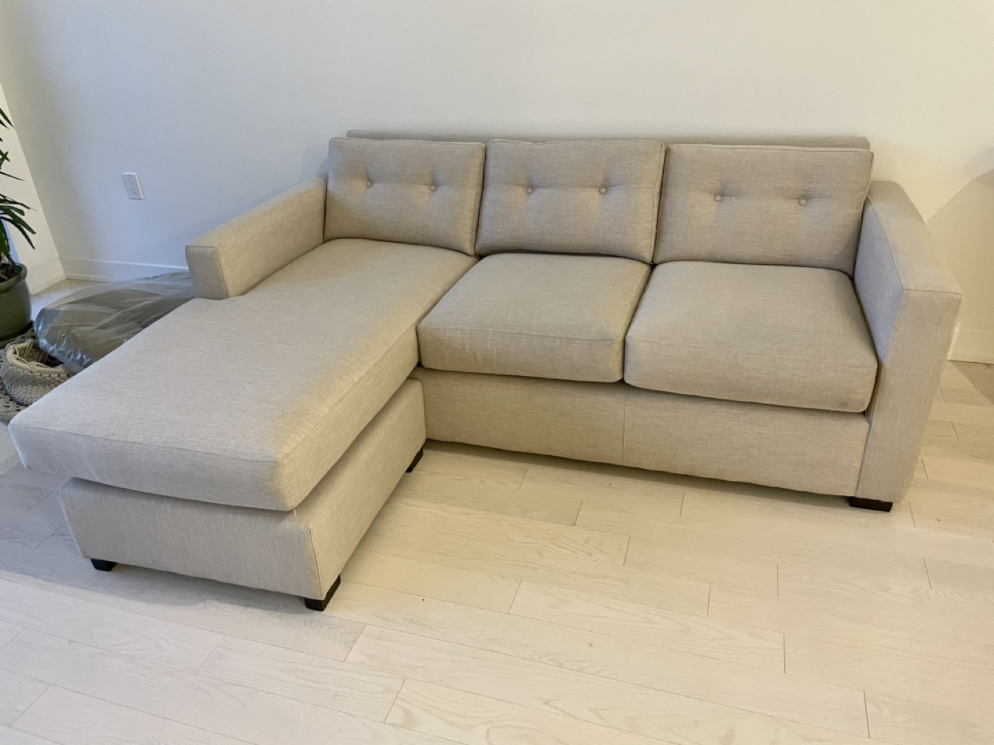 Michelle Reversible Chaise sectional sofa from Design Republic 
