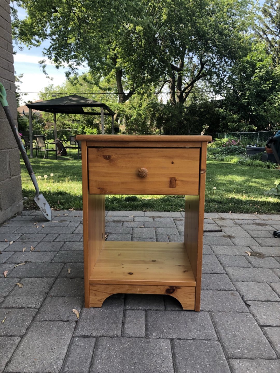 Pine side table thumbnail