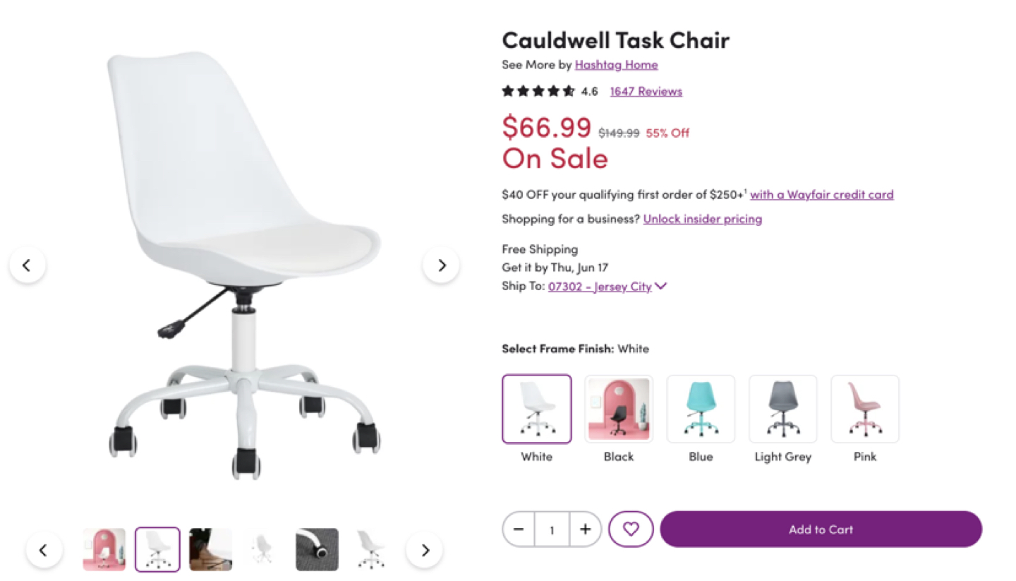 Wayfair Cauldwell Task Chair