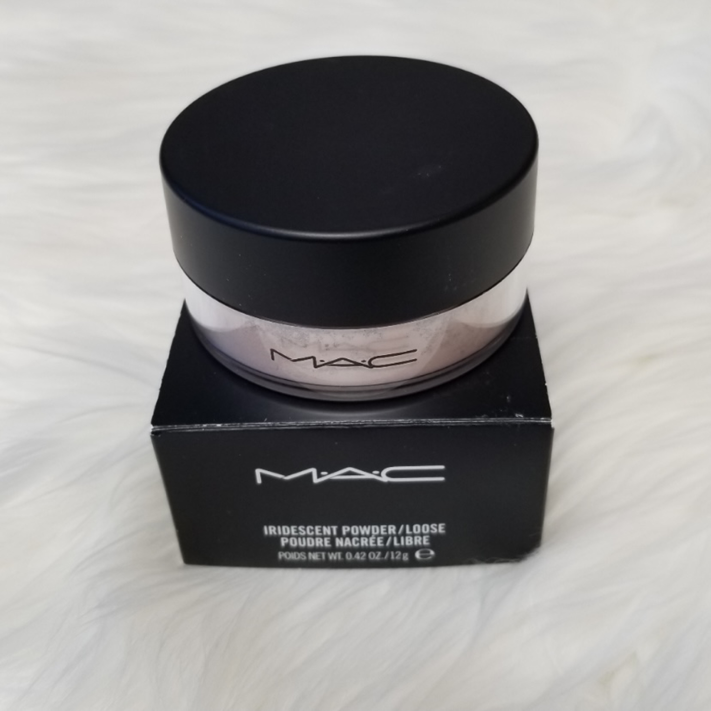 mac iridescent powder silver dusk