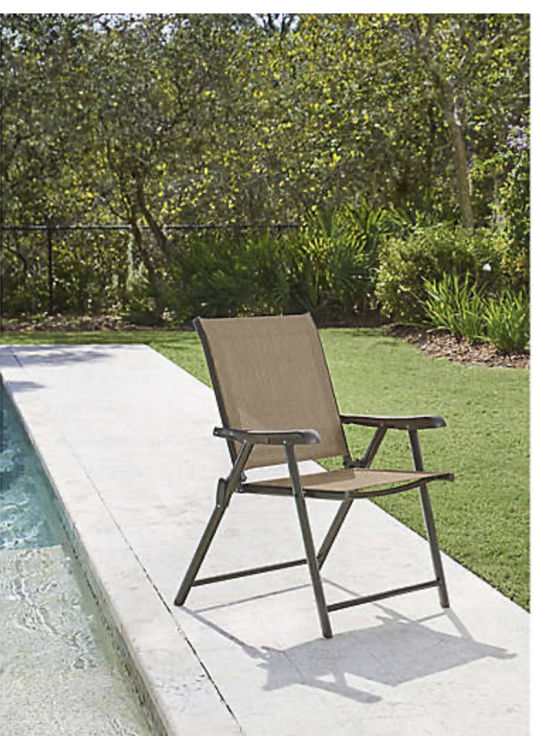 Never Rust Outdoor Aluminum Folding Sling Chair