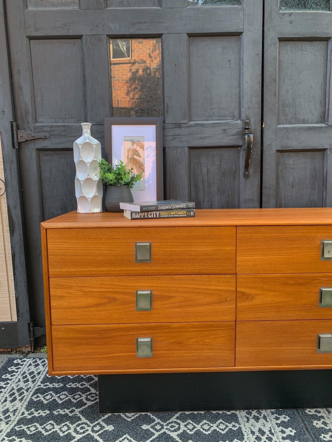 Teak MCM 9 Drawer Dresser/ Credenza  - photo 5