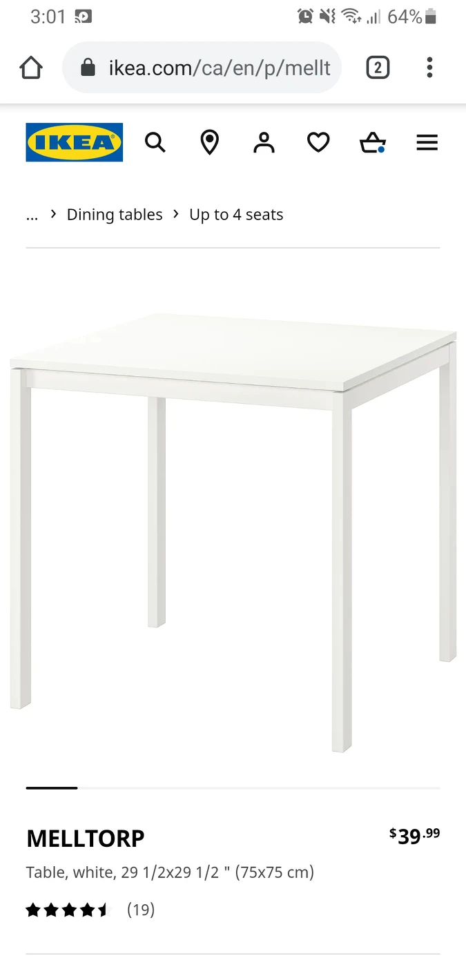 Ikea table