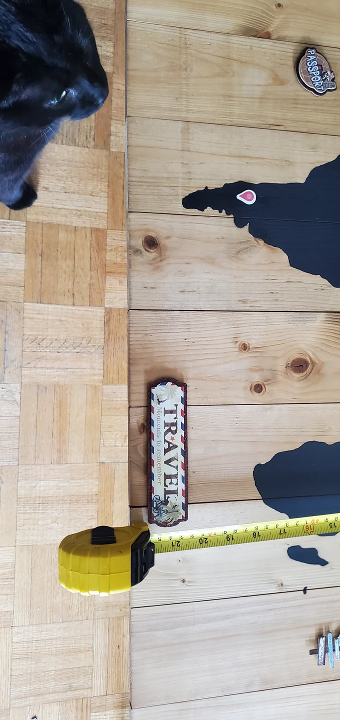 Wood world map - photo 4