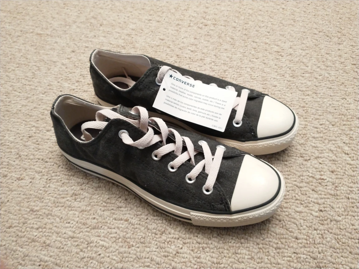 Brand New Converse Dark Grey - Men 8 thumbnail