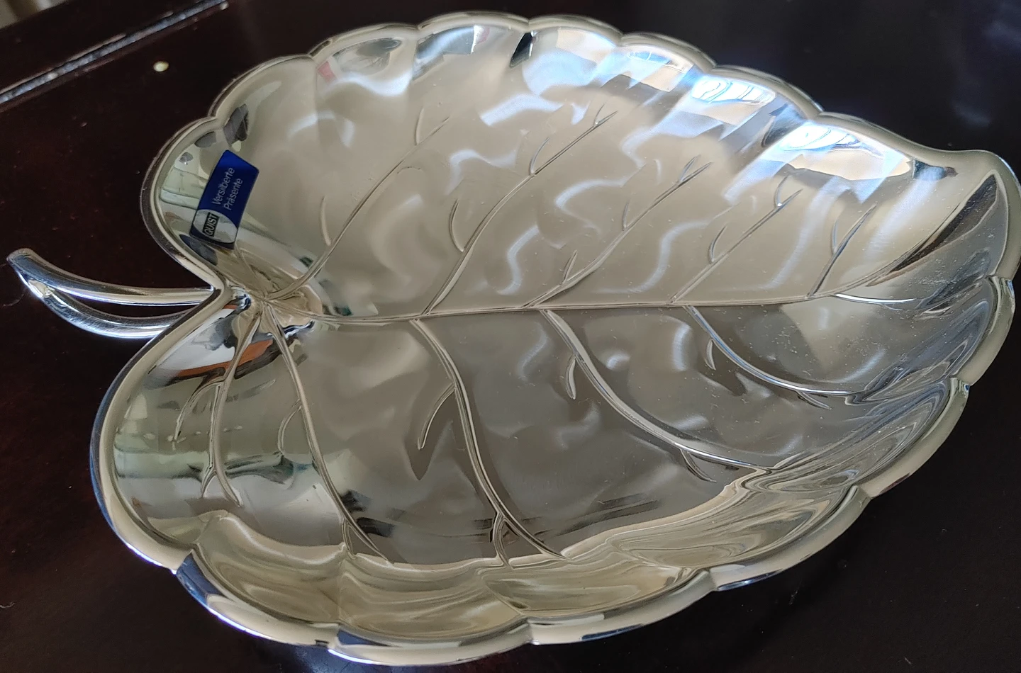Vintage Leaf Dish Silverplated
