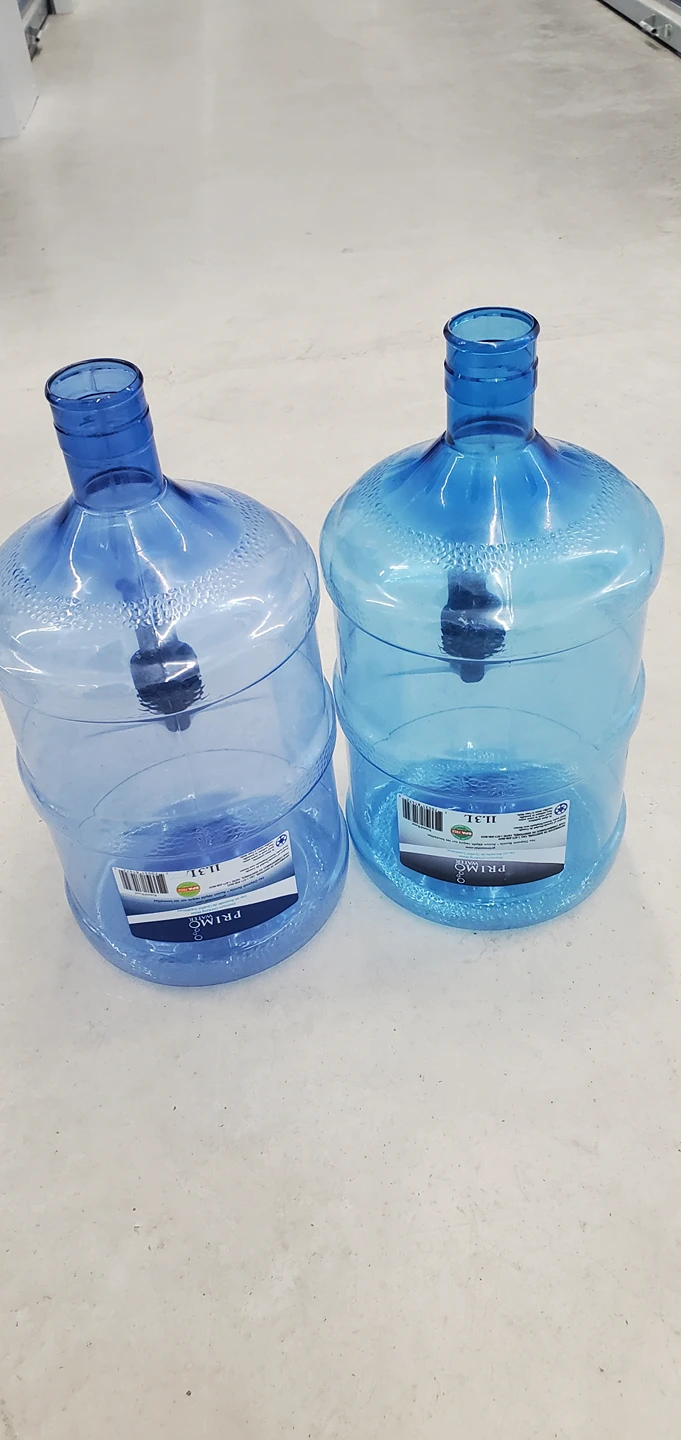 Two water jugs 11.3 L with lids