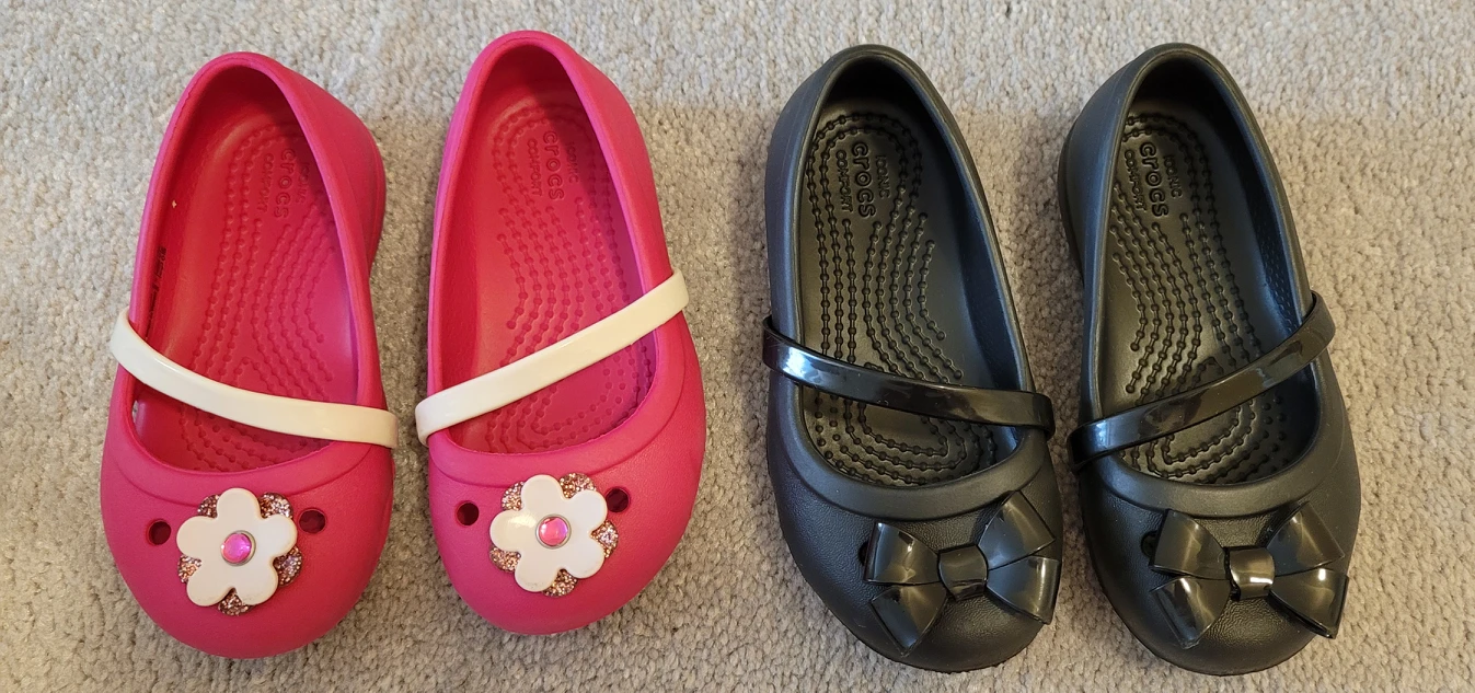 Crocs flats for toddler girls
