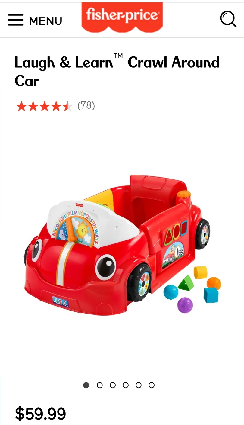 Fisher Price Crawl Around Car- Brand New