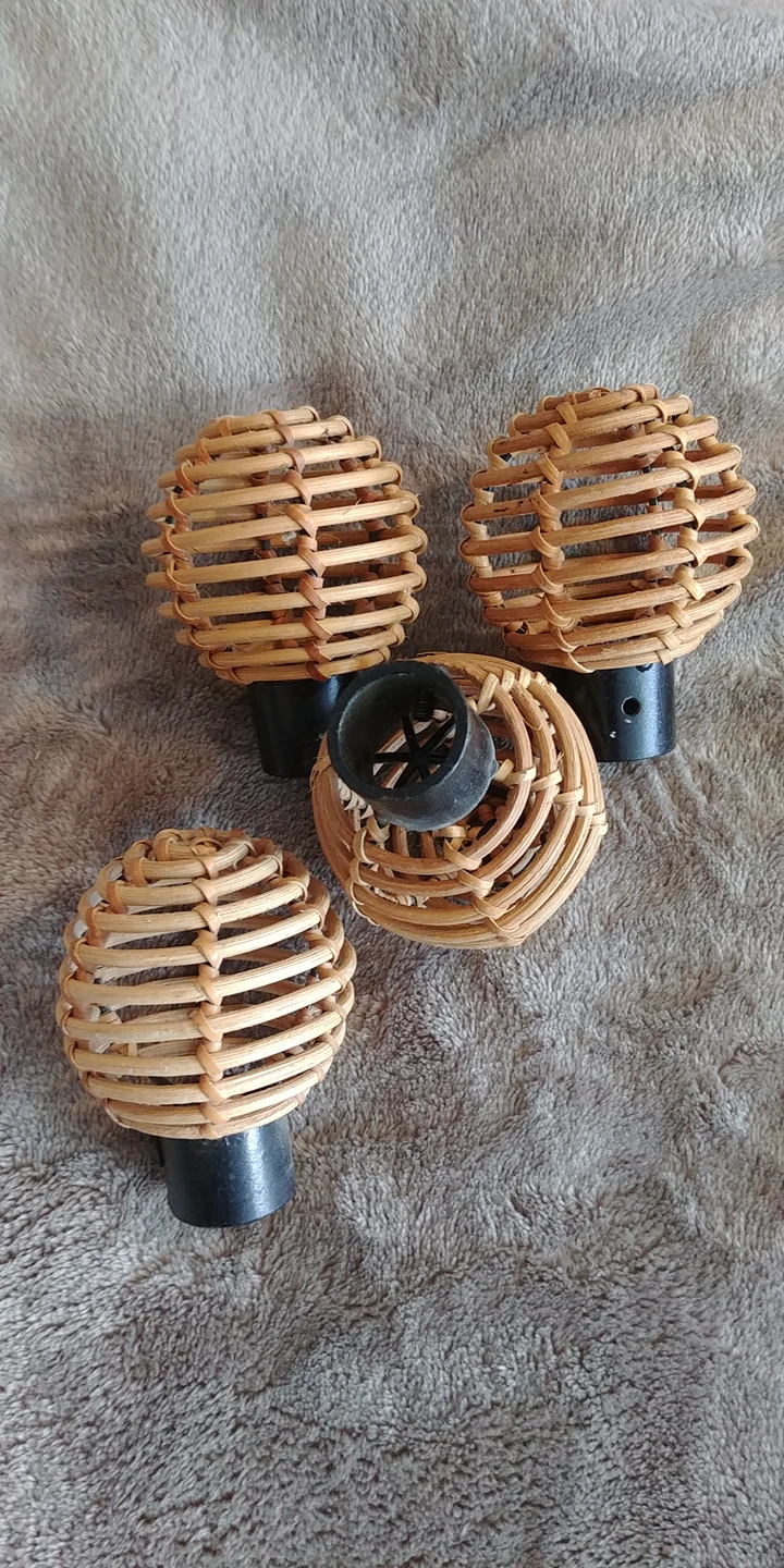 decorative wood curtain rod end caps - photo 2
