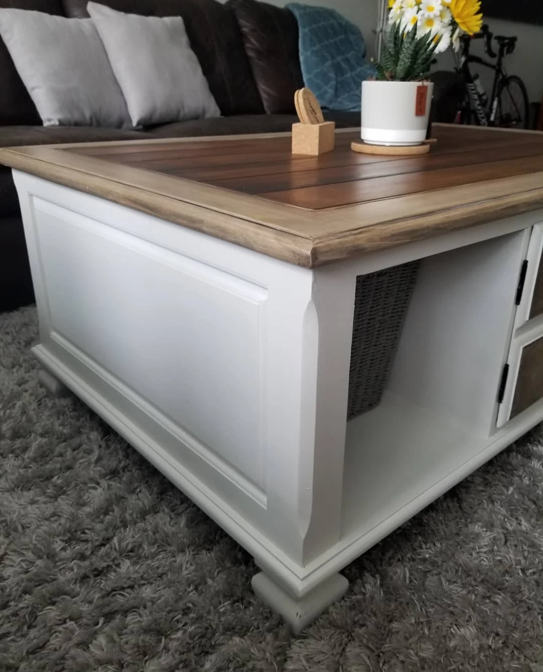 Beach Chic Wood Coffee Table - photo 5