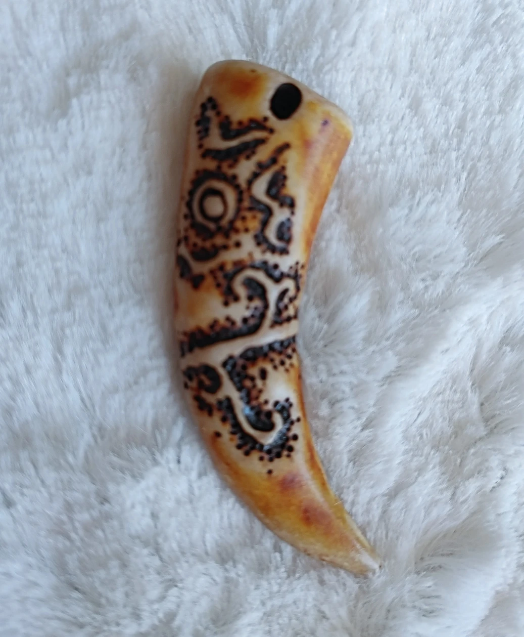 Large Carved Claw Horn Pendants Jewelry Crafts Lot - photo 4