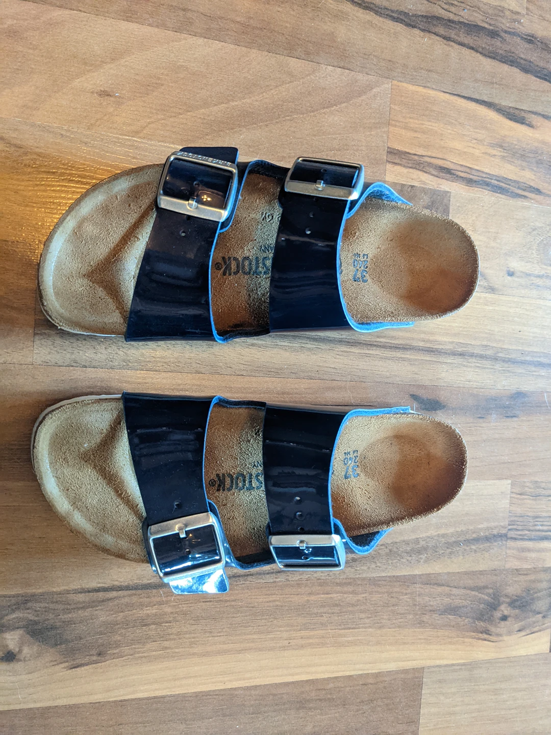 Navy Patent Leather Real Birkenstock sandals - photo 2