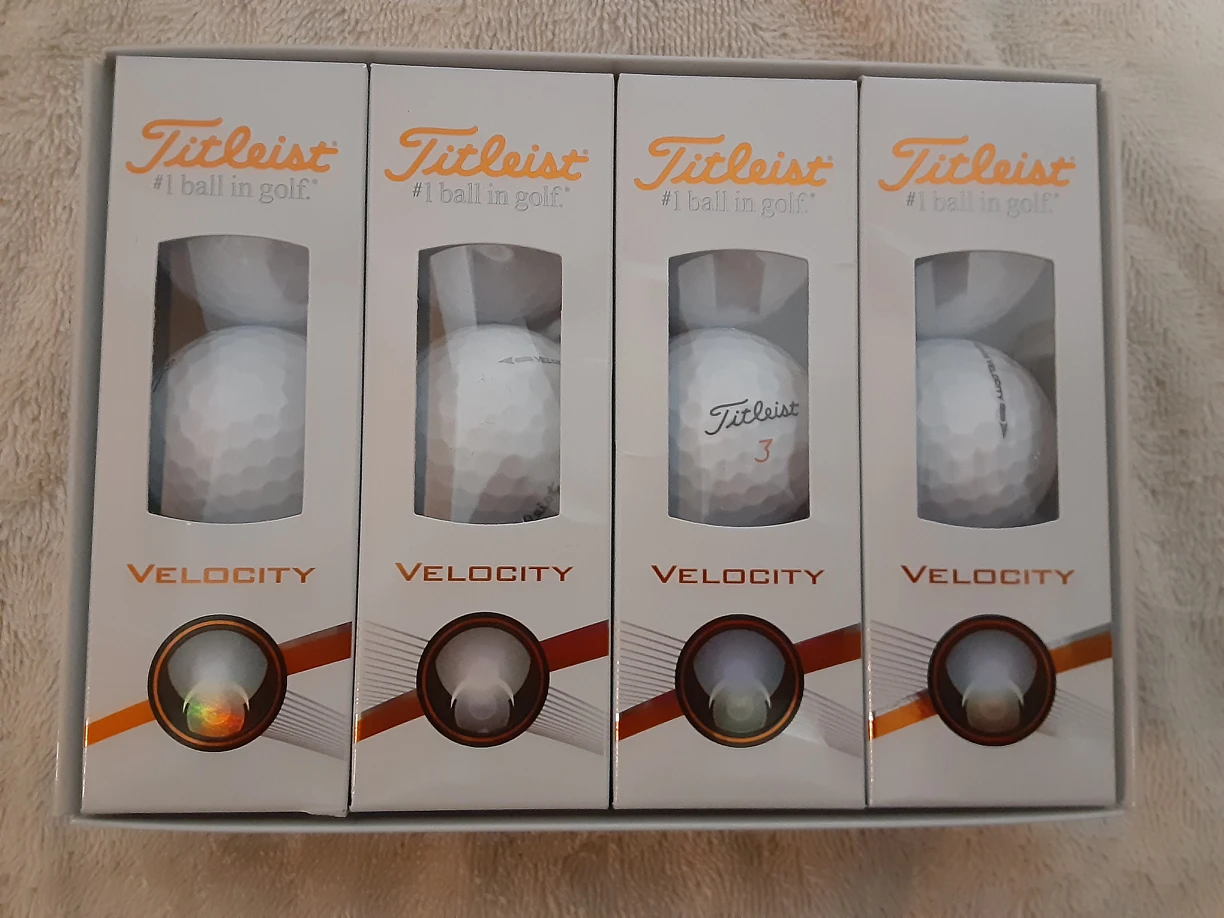 NEW BRAND, 12 Titleist Velocity Golf Ball. - photo 2