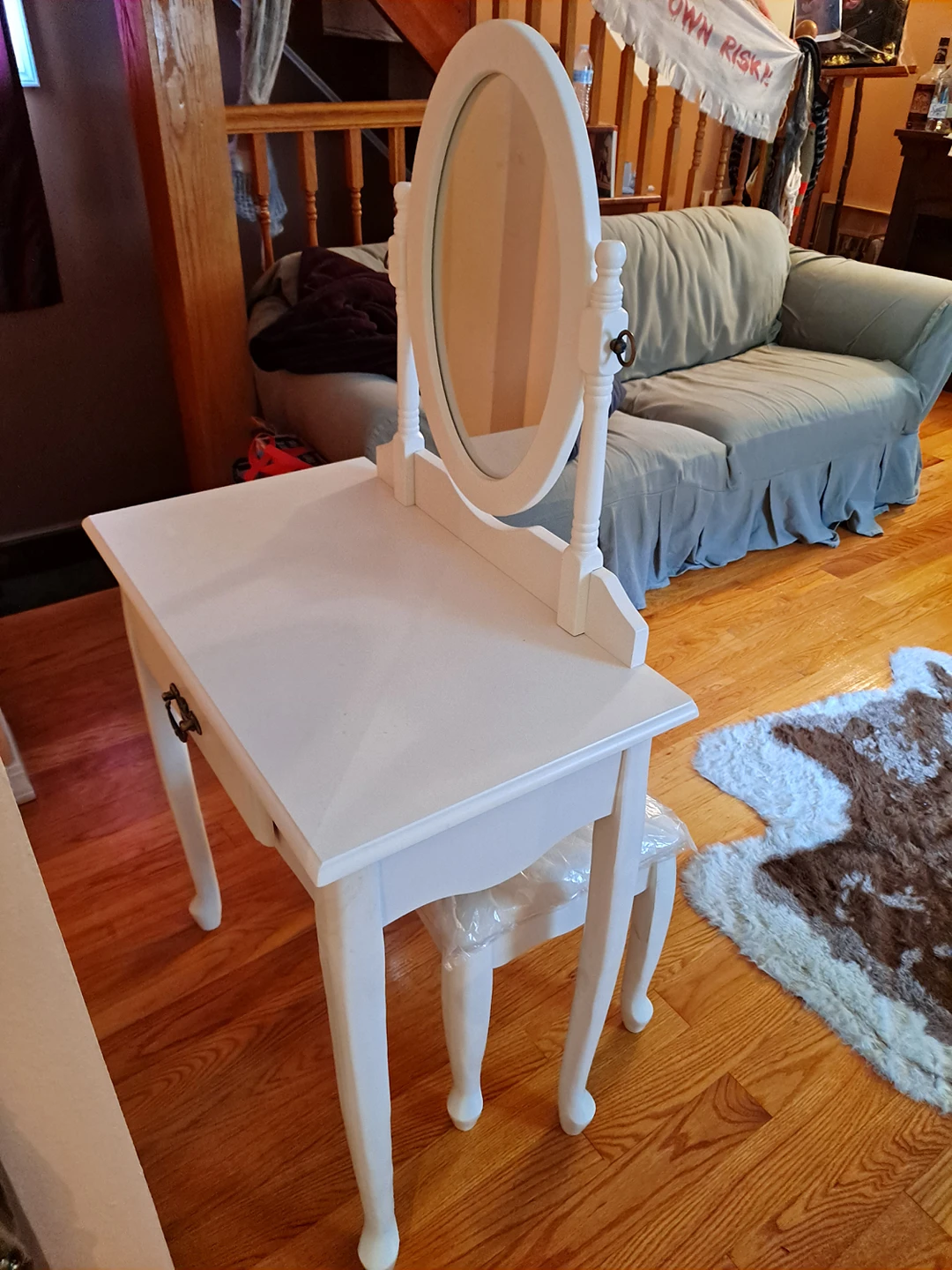 Vanity set with bench and mirror - photo 3