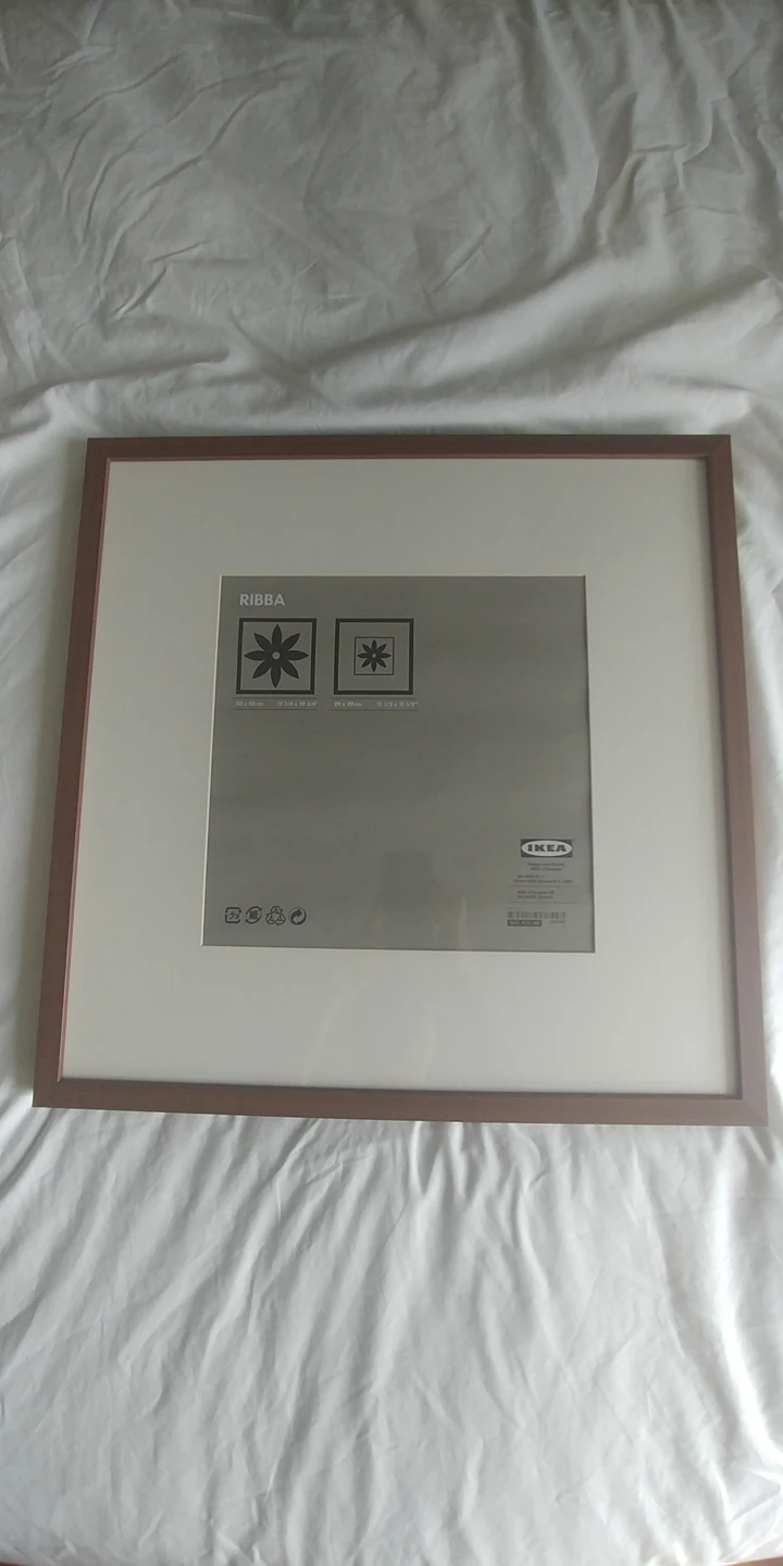 Ikea frame brown wood grain