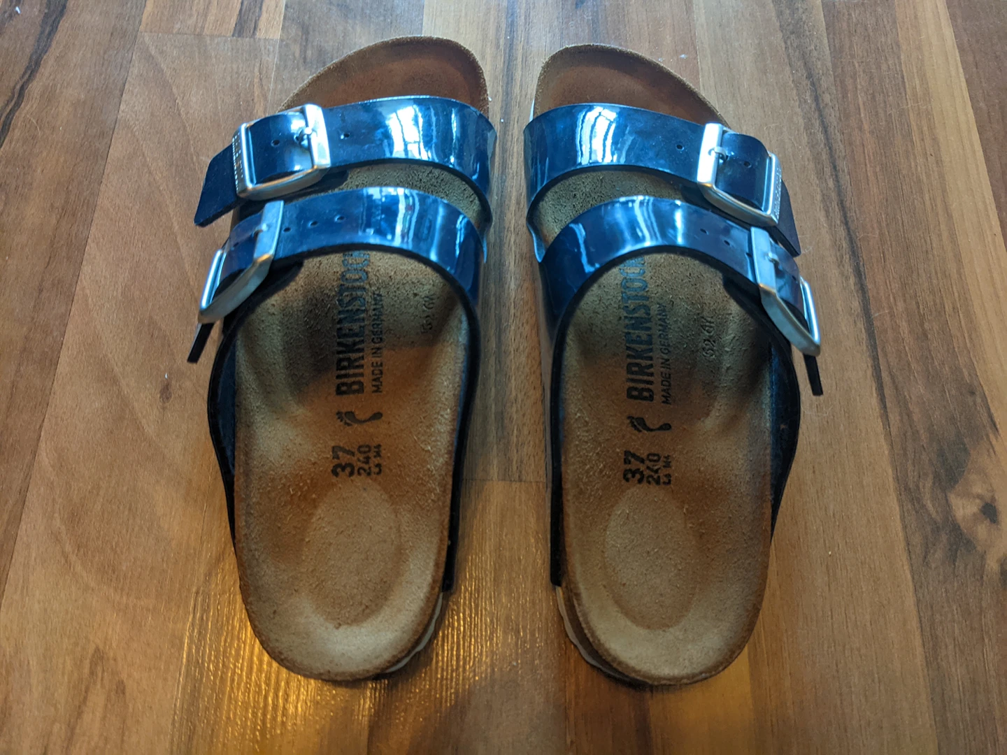 Navy Patent Leather Real Birkenstock sandals - photo 3