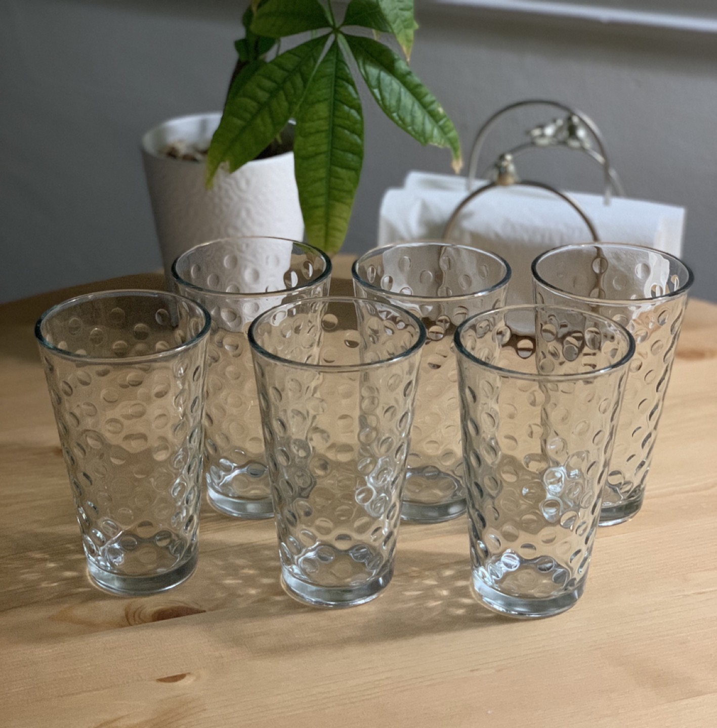 Tall bubble glasses