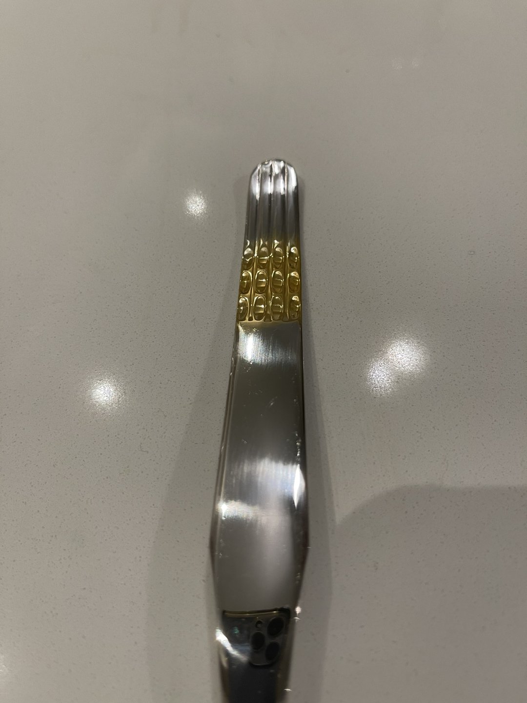 Vintage Freddi F.B.G. Cake and Cutlery set plated with gold image indicator(3)