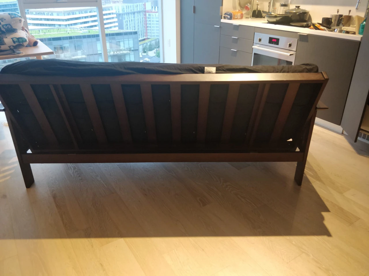 Beautiful wooden Futon convertible to a bed - photo 4