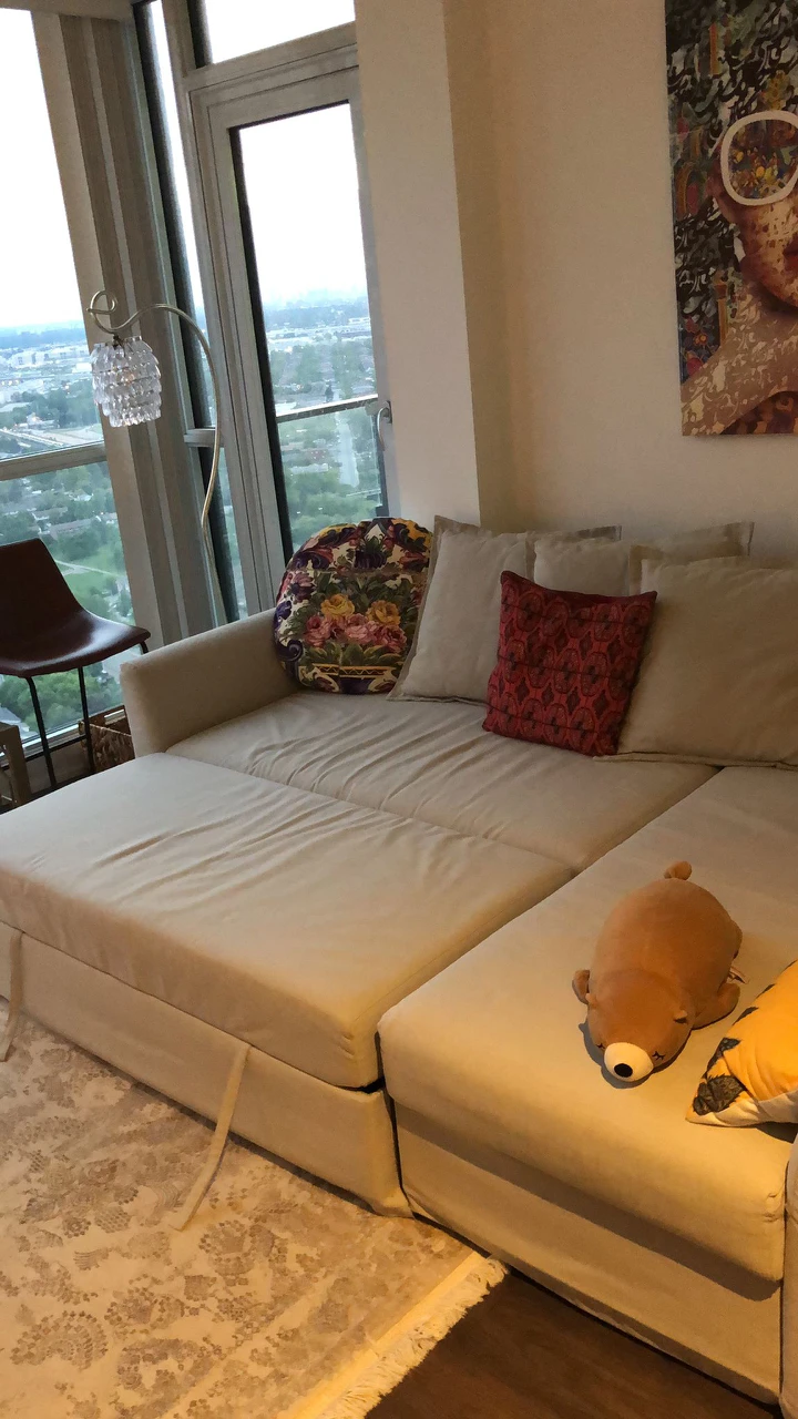Ikea sectional sofa bed with storage - photo 4