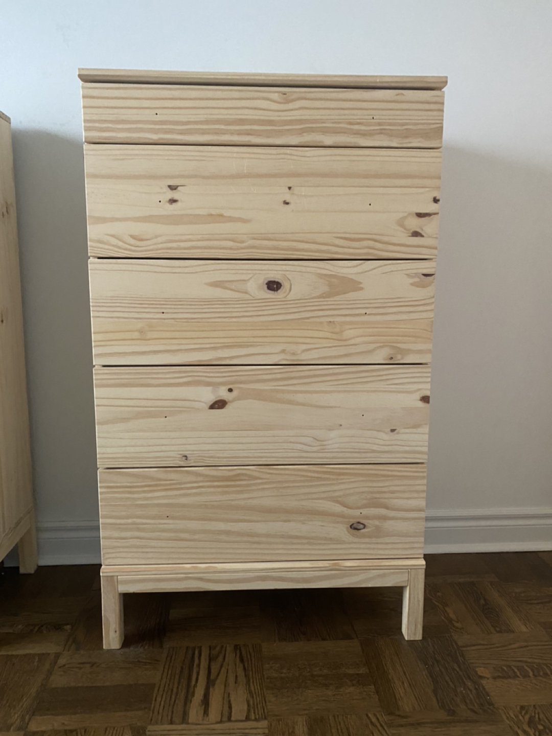 Ikea Tarva 5 drawer tall boy dresser