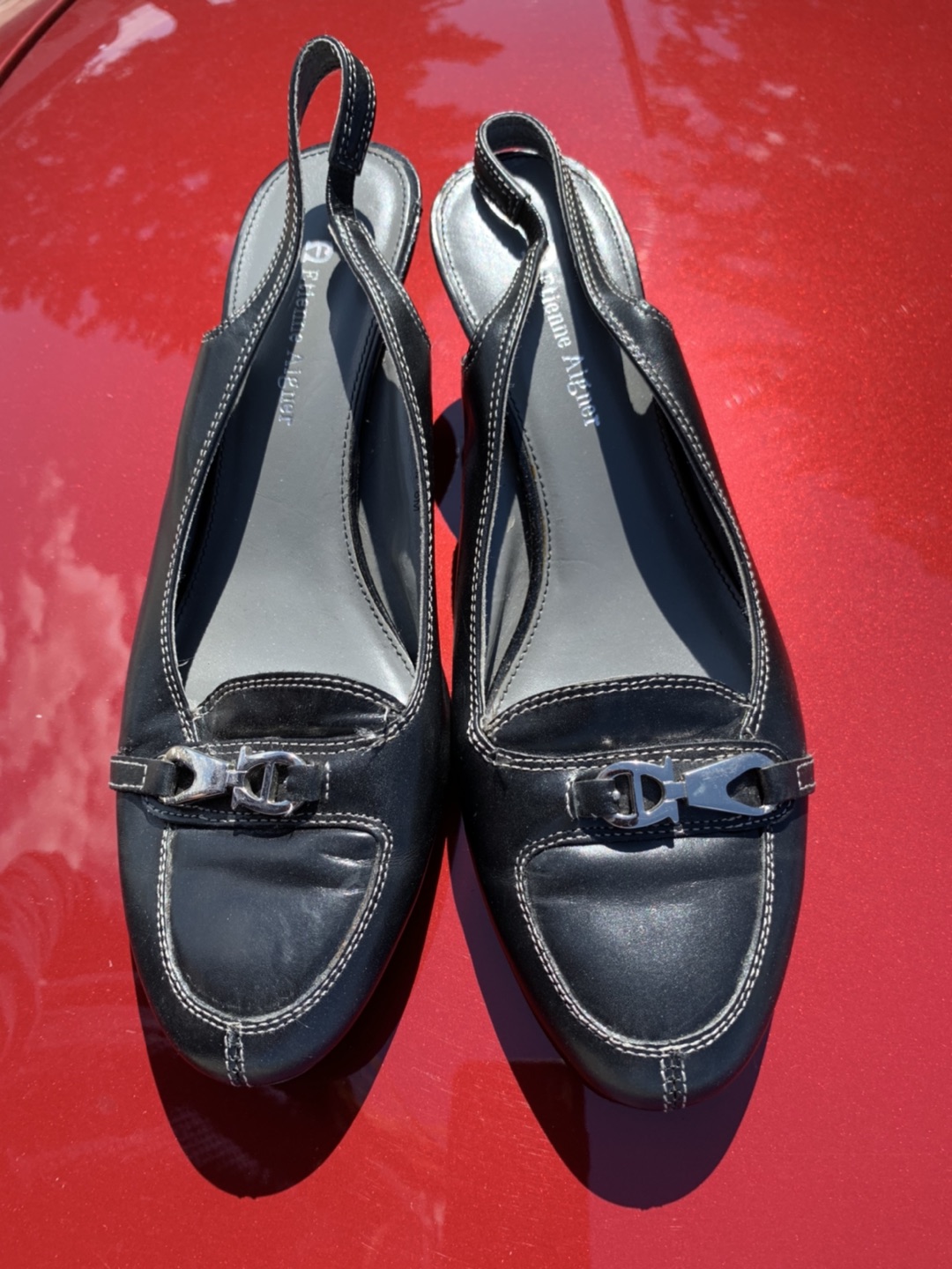 Comfy Leather, Women Shoes, Low Heel, Size 8.5 -wore twice only  thumbnail