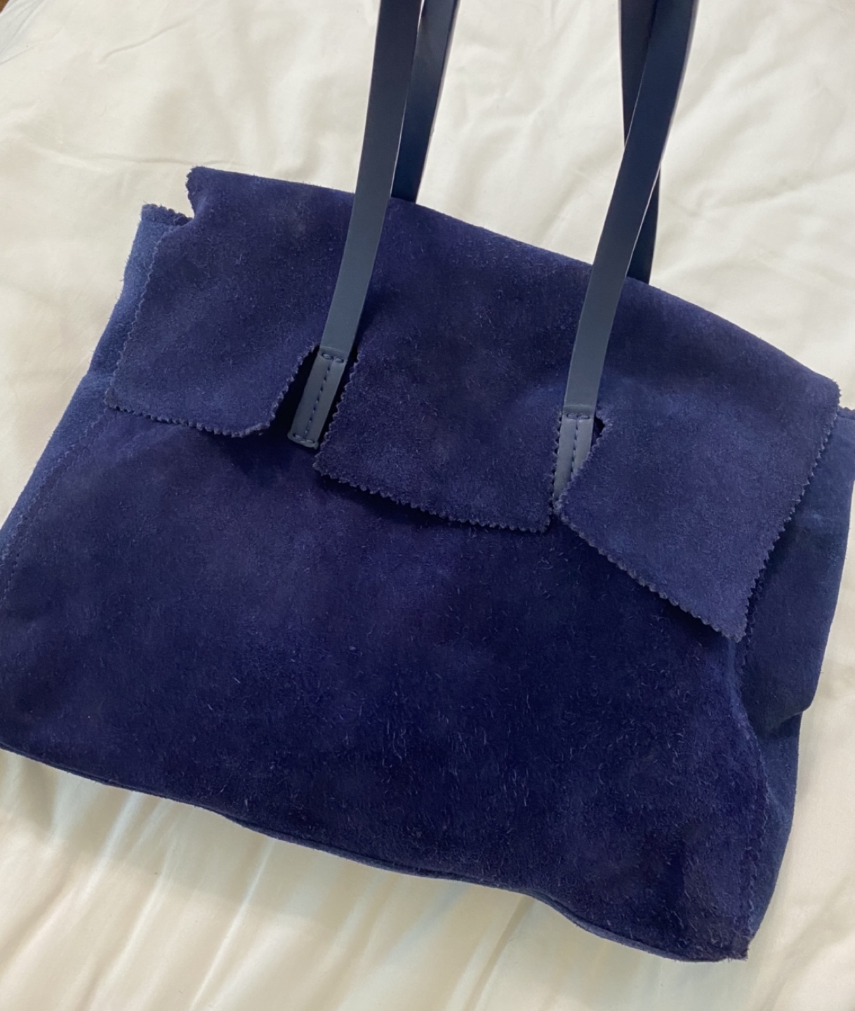 Blue tote bag ZARA
