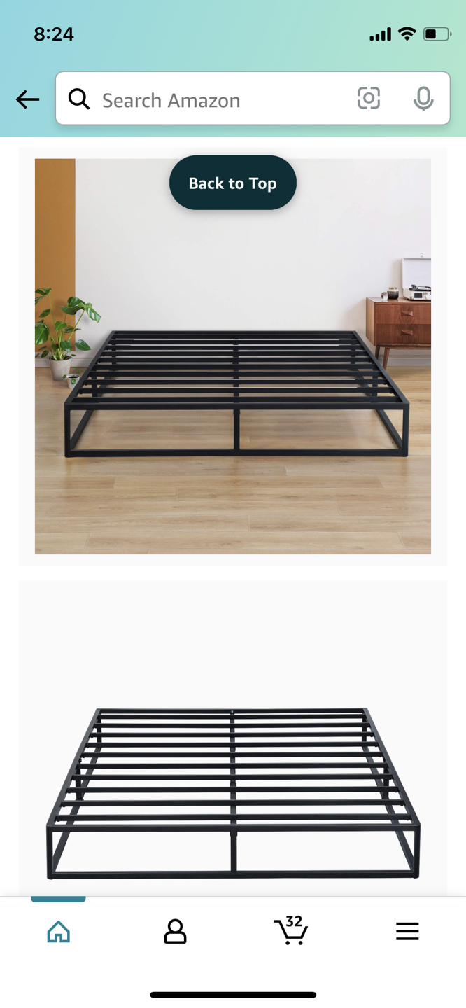 Queens size bed frame 