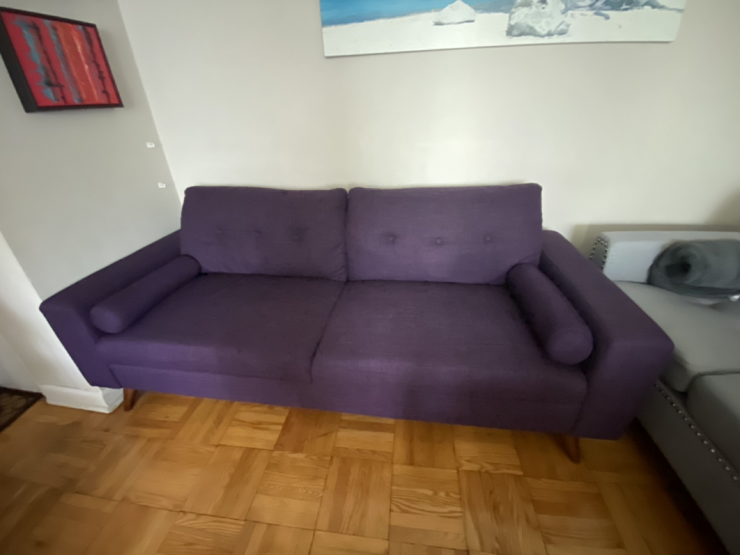 Beautiful purple sofa - photo 3