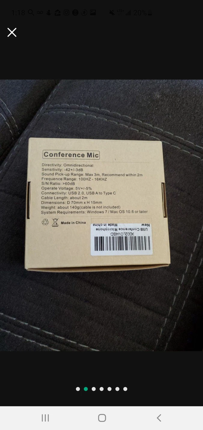 USB Conference Microphone - 360° - photo 2