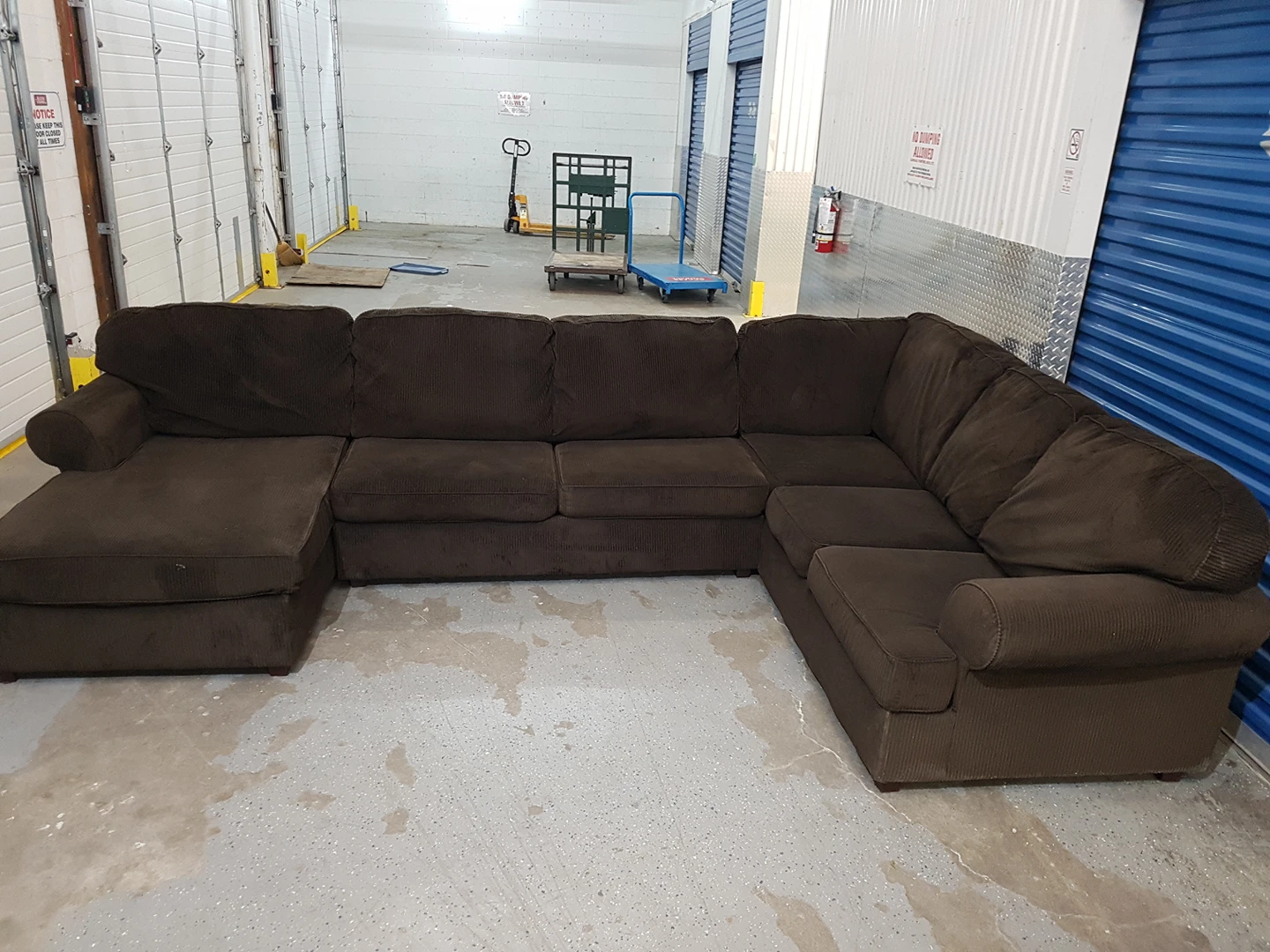 Good Condition Brown Sectional - photo 2