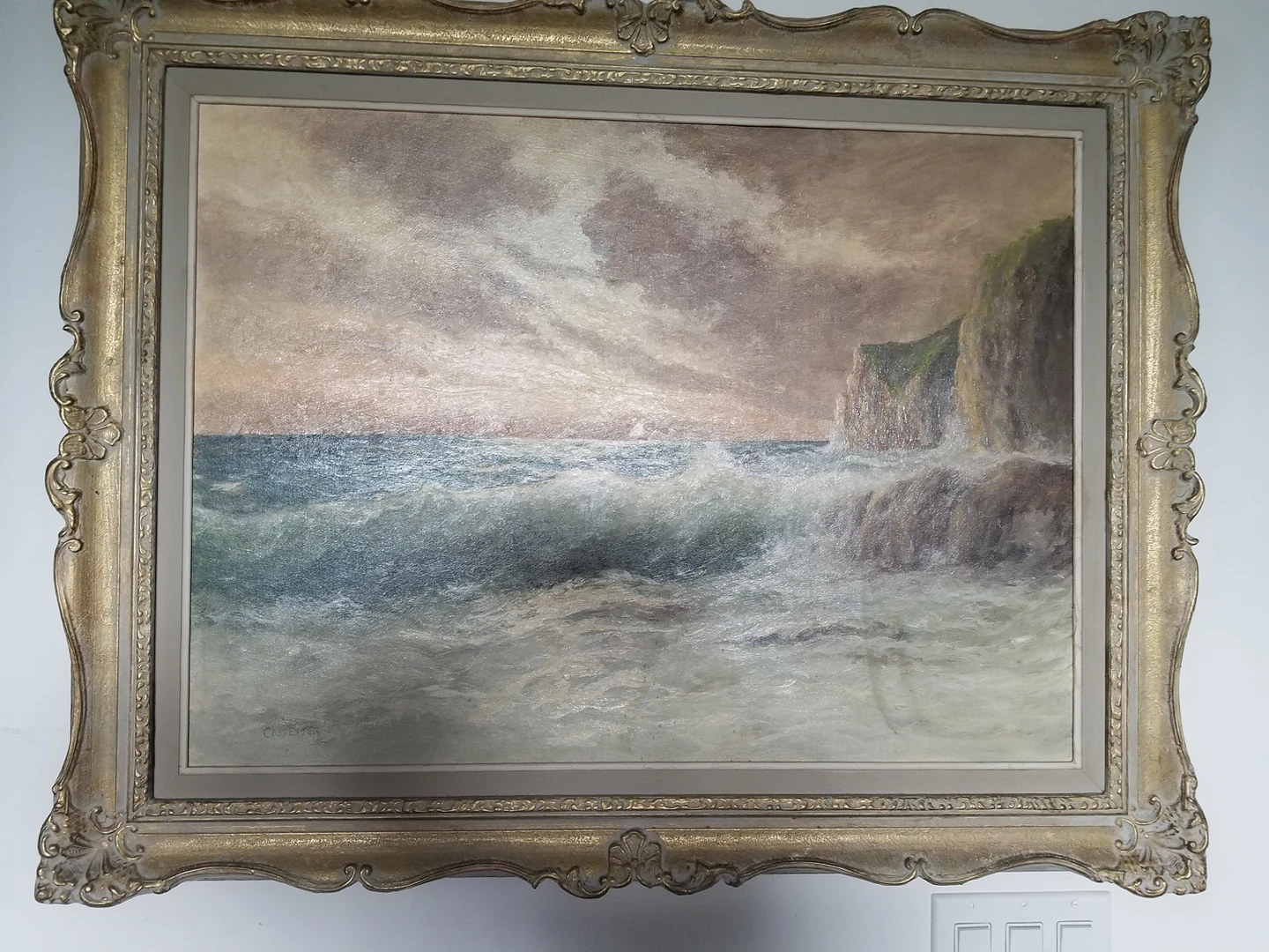 Oil on cardboard painting. - photo 2
