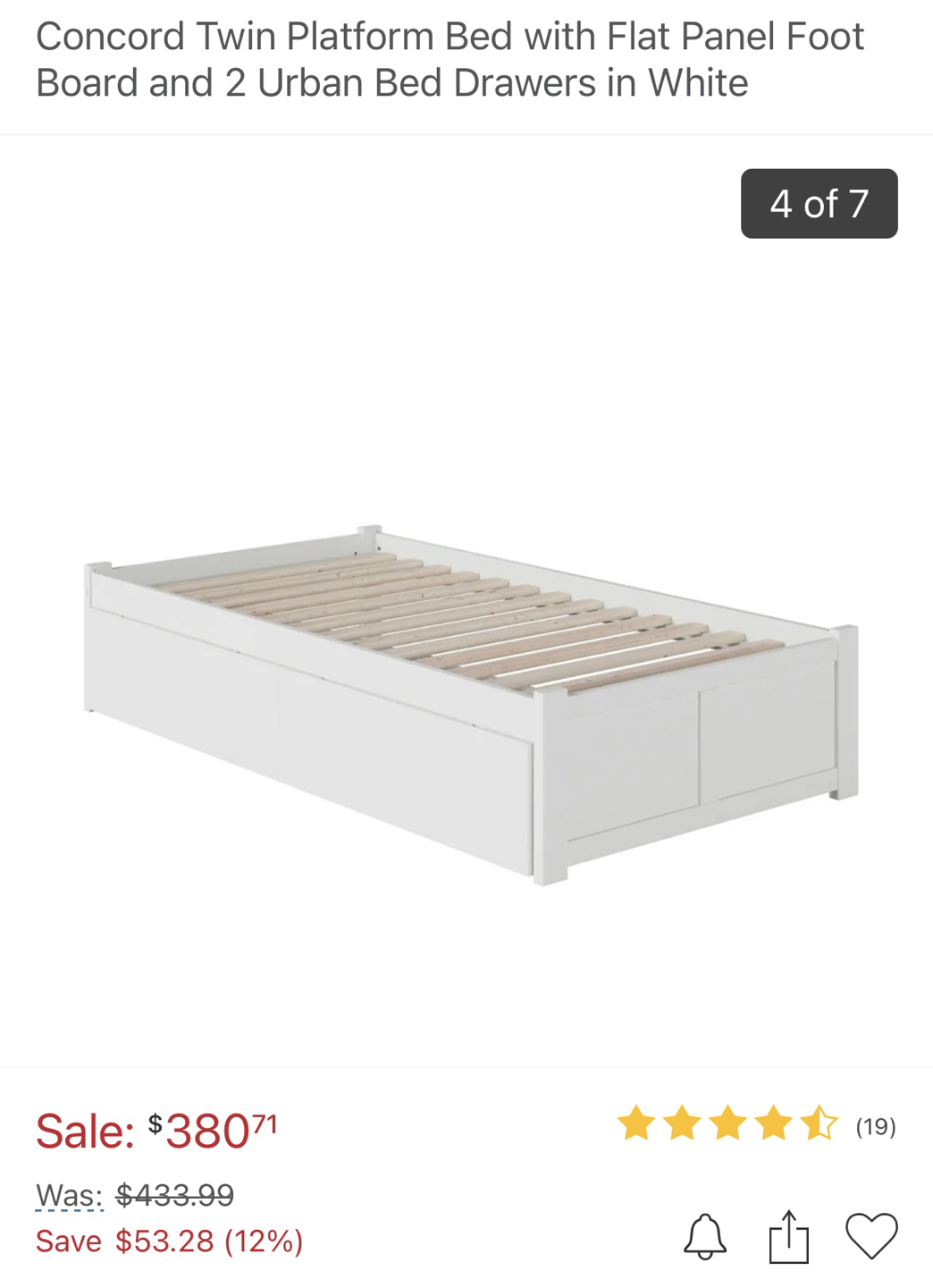 Twin bed frame and mattress included  - photo 3