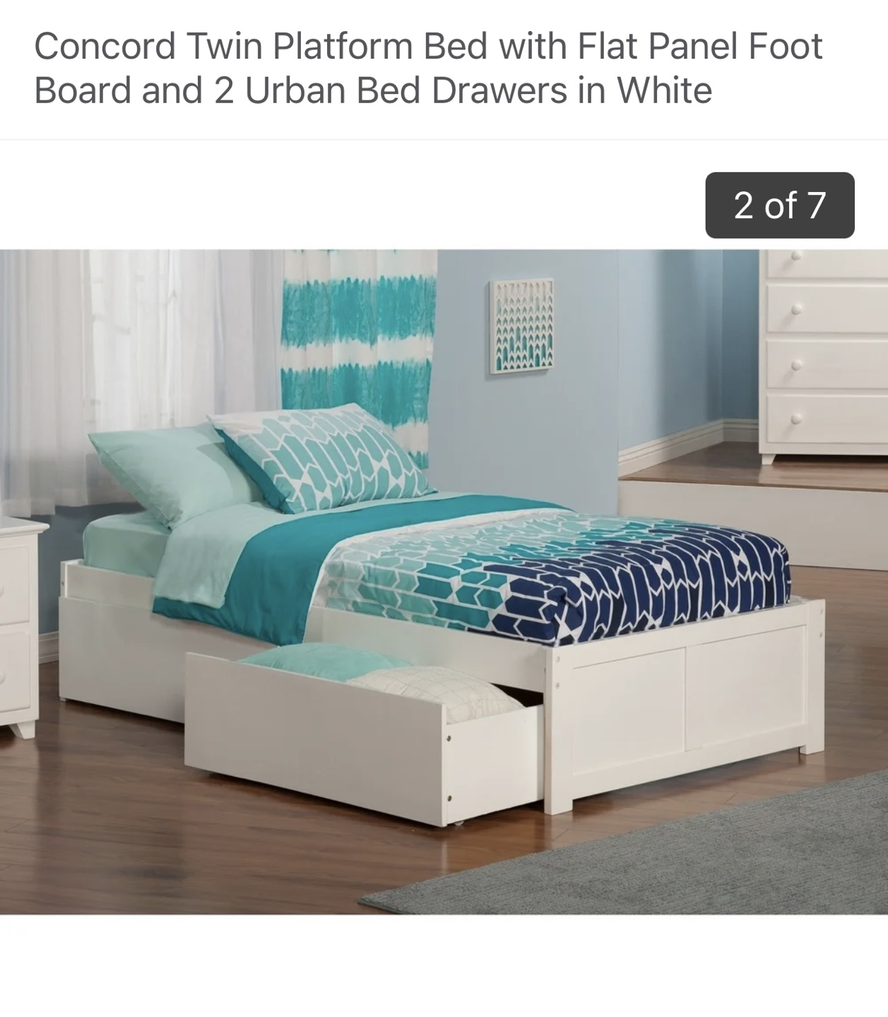 Twin bed frame and mattress included  - photo 4