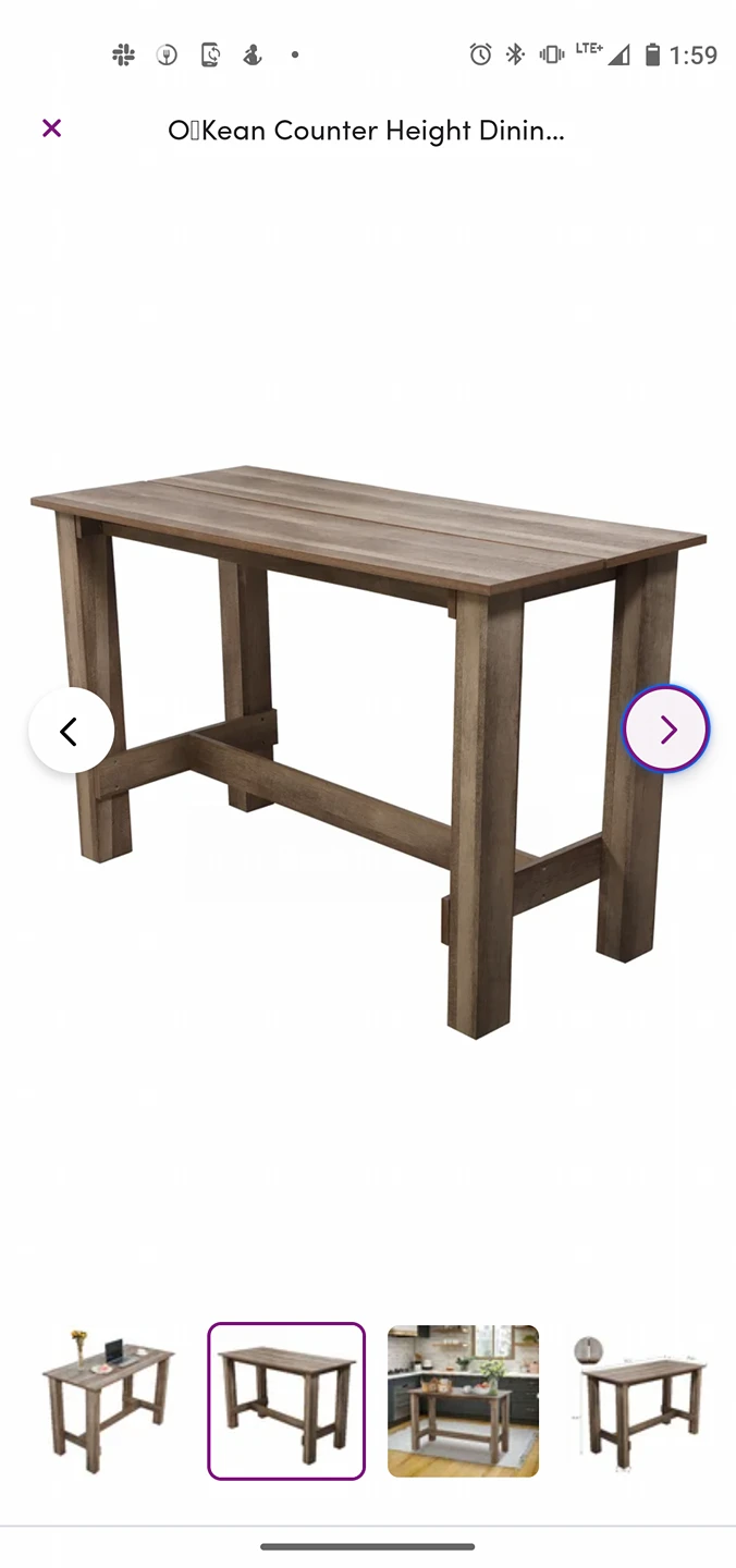 counter height dining table - photo 3