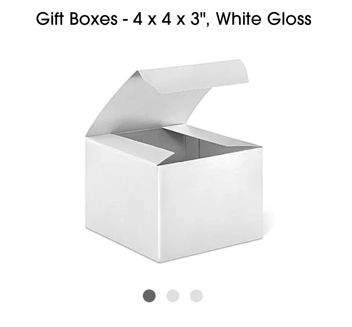 4x4x3 white gloss box (50)
